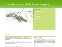 Tablet Screenshot of landmarcabstract.com